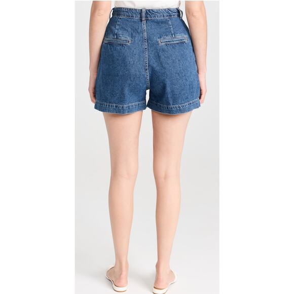 Reformation Jeans Francis High Rise Pleated Shorts Size 27 - Picture 2 of 10